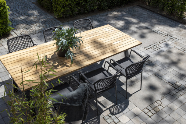 4SO Barista stapelbare tuinstoelen met zitkussen - 5